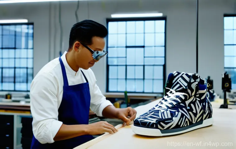 지역생산의 혁신 사례 분석 - The Agile Micro-Factory: Custom Sneaker Production**
"A brightly lit, bustling interior of a modern...